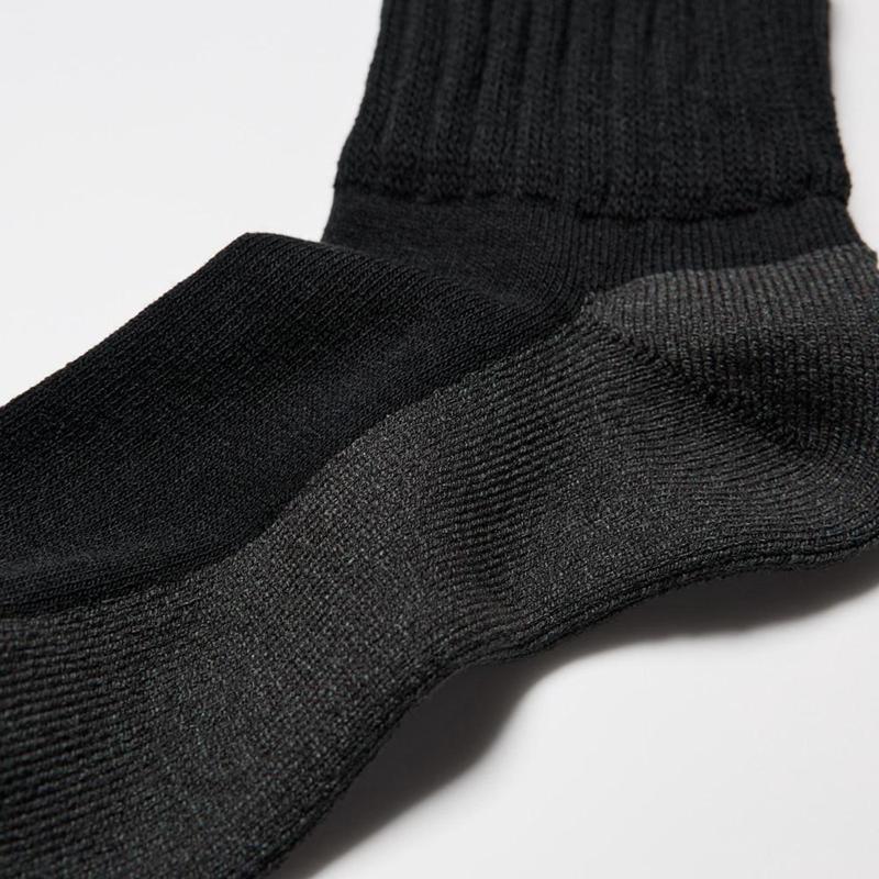 Uniqlo HEATTECH (Half Length, Pile, Soft Fit) Men Socks Off White  US |  VUEZ-05732