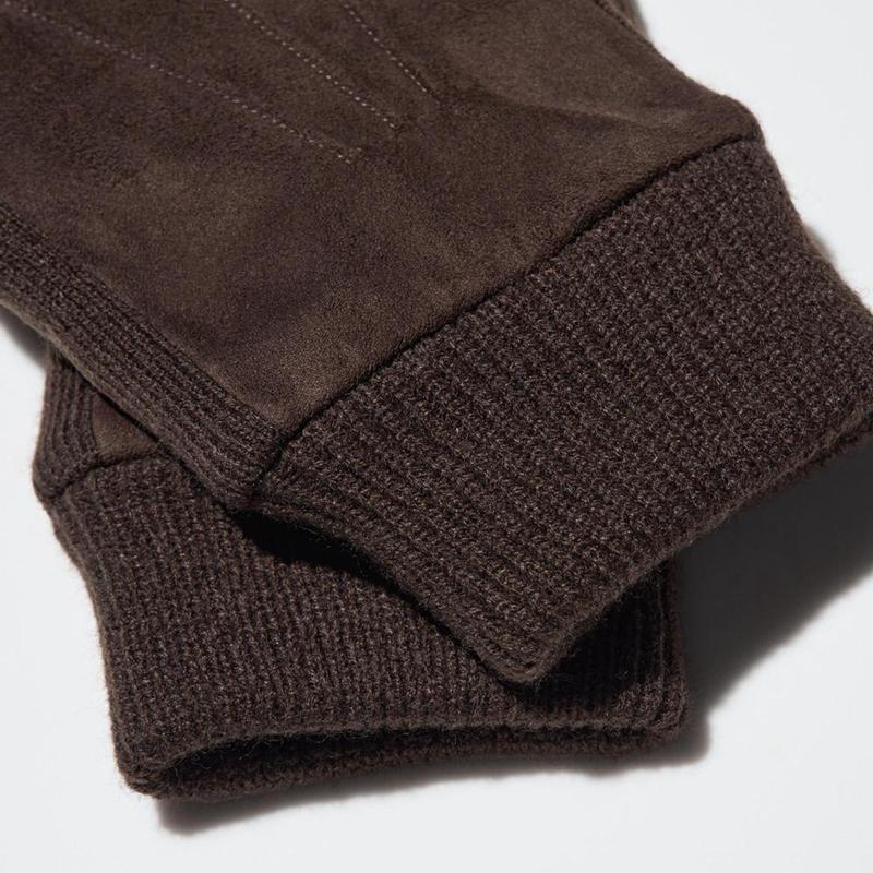 Uniqlo HEATTECH Lined Men Gloves Black  US |  ZEKA-47359