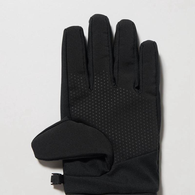 Uniqlo HEATTECH Lined Touchscreen Men Gloves Black  US |  AYDG-59610