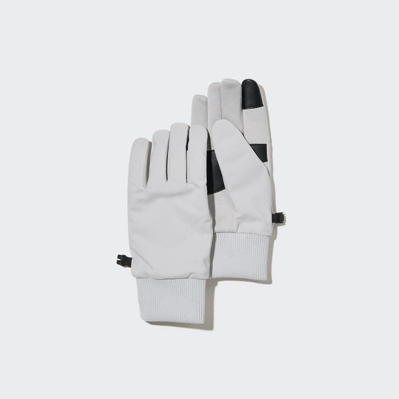 Uniqlo HEATTECH Lined Touchscreen Women Gloves Light Grey  US |  MONK-84651