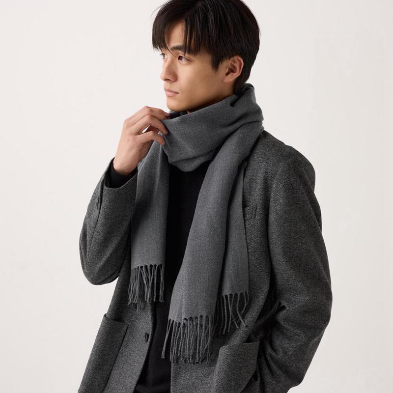 Uniqlo HEATTECH Men Scarf Black  US |  NPTE-45072