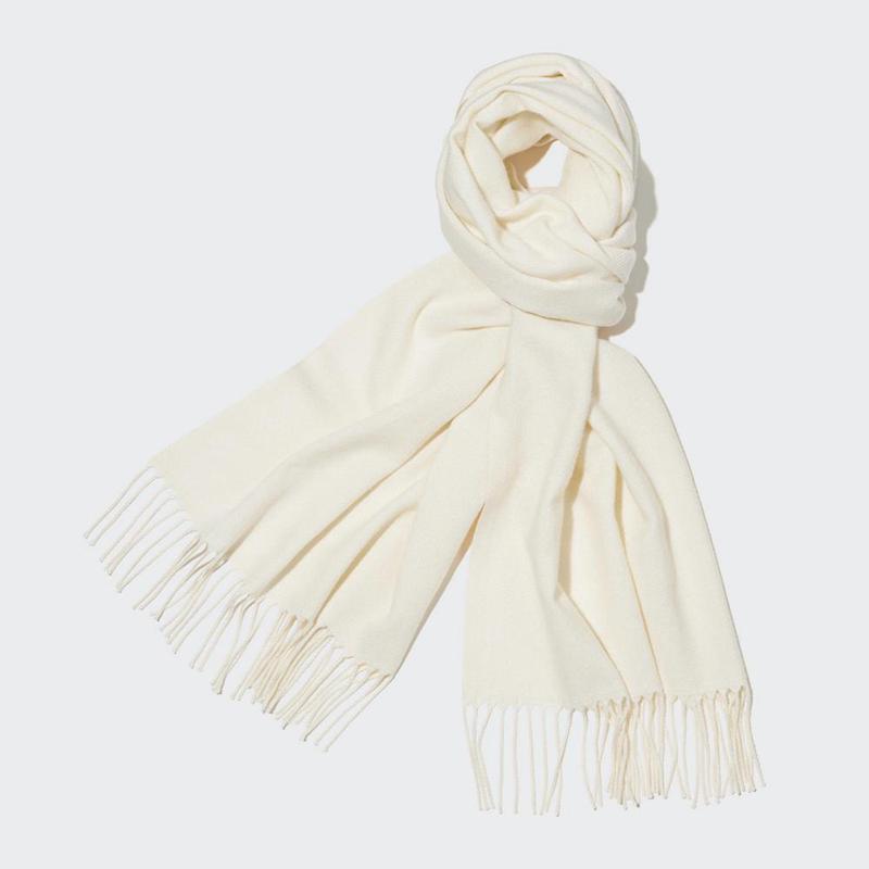 Uniqlo HEATTECH Men Scarf Off White  US |  FENR-40813