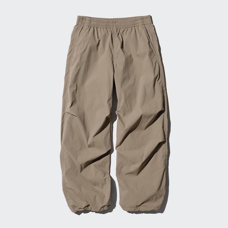 Uniqlo HEATTECH Parachute (Short) Women Trousers Brown  US |  WANU-91273