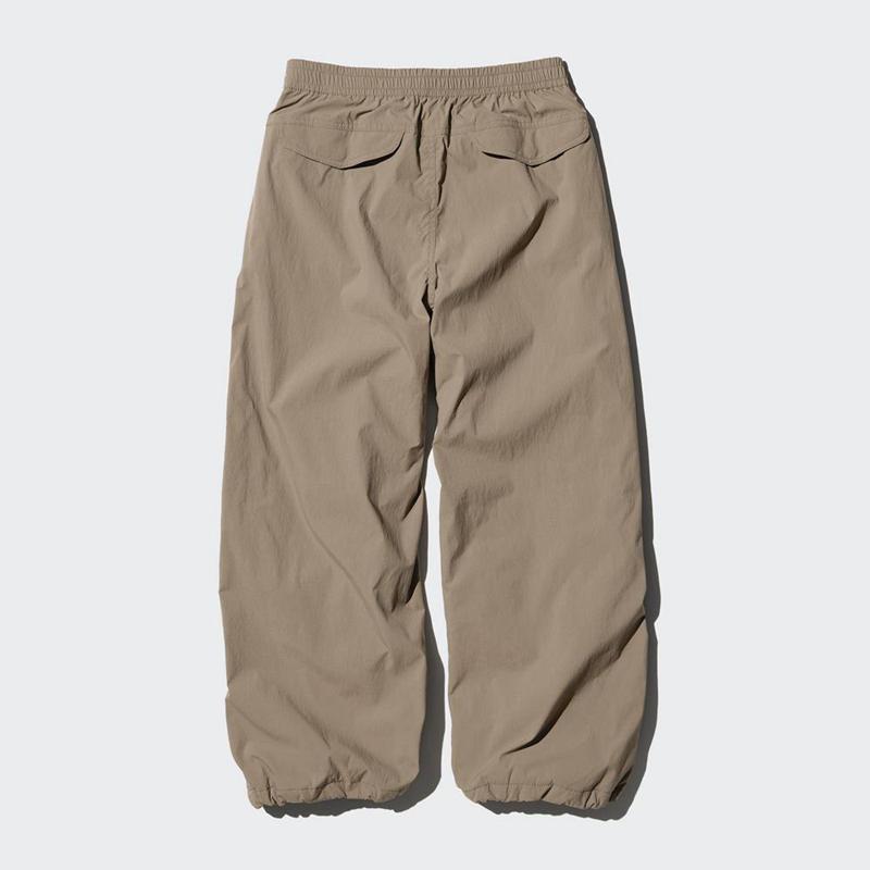 Uniqlo HEATTECH Parachute (Short) Women Trousers Natural  US |  ELAJ-28160