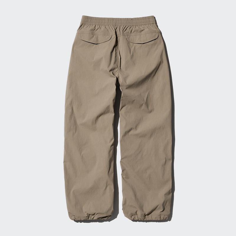 Uniqlo HEATTECH Parachute Women Trousers Brown  US |  SQZI-76815