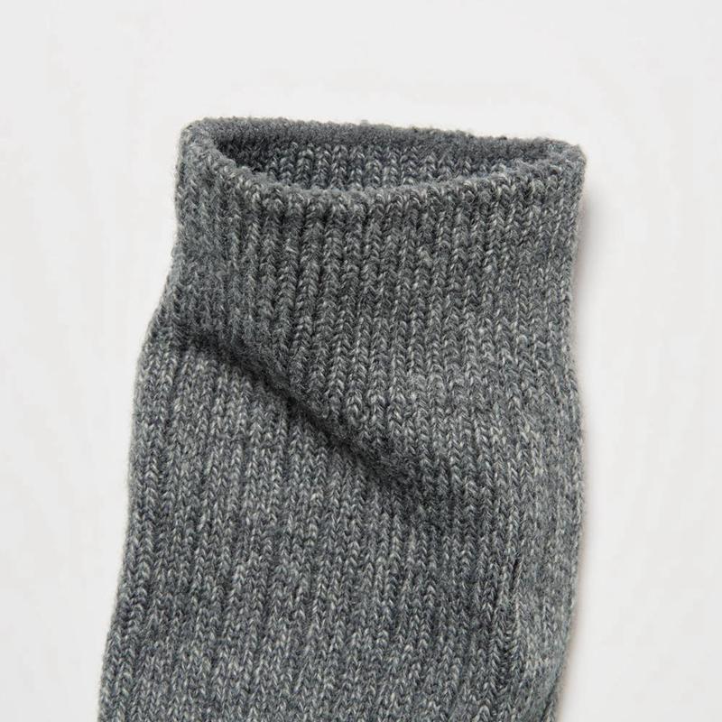 Uniqlo HEATTECH (Ribbed) Women Socks Tights Grey  US |  FUTA-64821