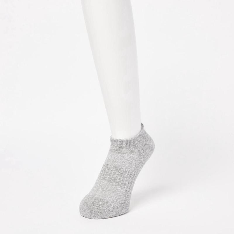 Uniqlo HEATTECH Short (Pile) Men Socks Black  US |  TLIN-70568