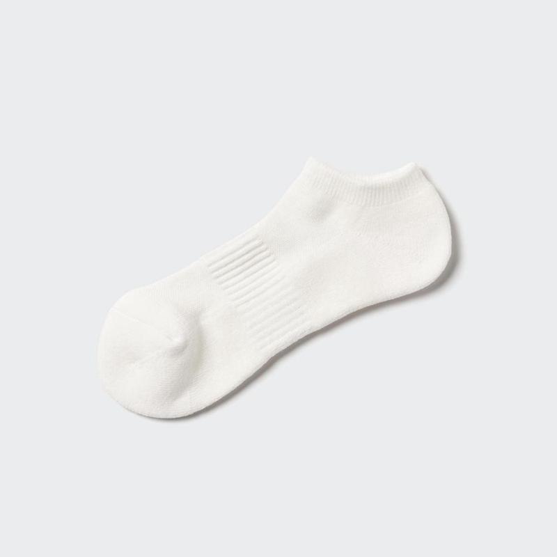 Uniqlo HEATTECH (Short, Pile) Men Socks Off White  US |  HVLU-75023