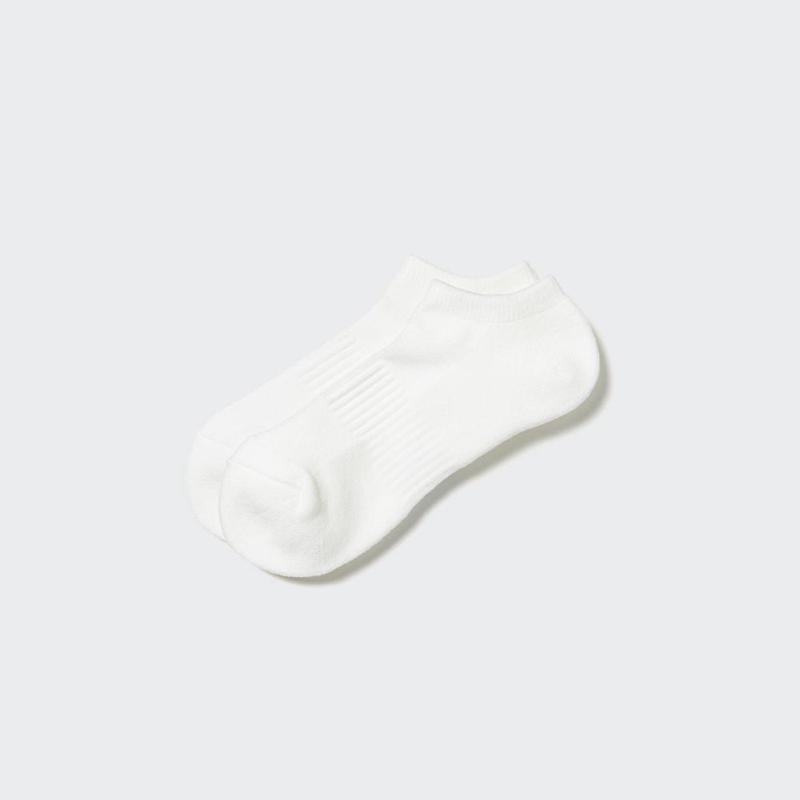 Uniqlo HEATTECH Short (Pile) Men Socks Off White  US |  XHTQ-42635