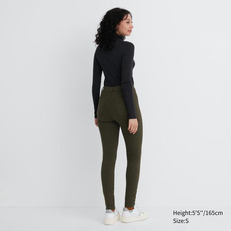 Uniqlo HEATTECH Ultra Stretch High Rise Women Leggings Grey  US |  WLYB-78139