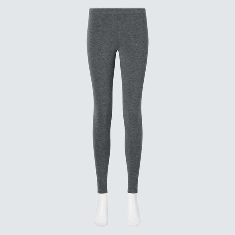 Uniqlo HEATTECH Ultra Warm Women Leggings Dark Grey  US |  LQCU-85407