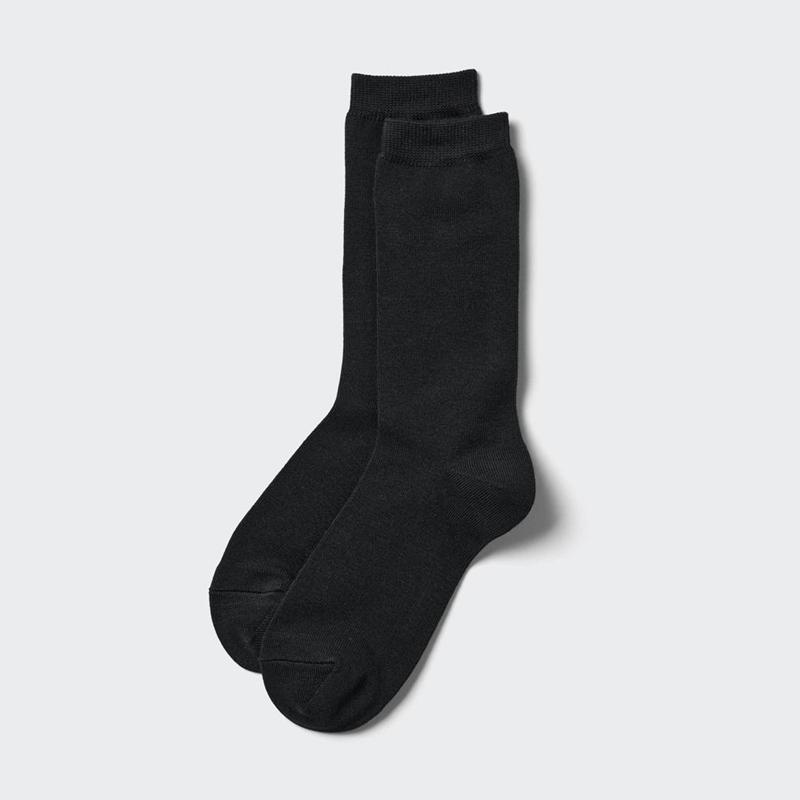 Uniqlo HEATTECH Women Socks Tights Black  US |  ELQK-65023