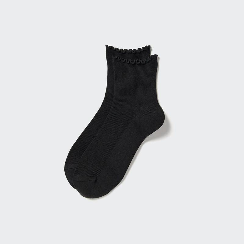 Uniqlo HEATTECH Women Socks Tights Black  US |  OASV-26513