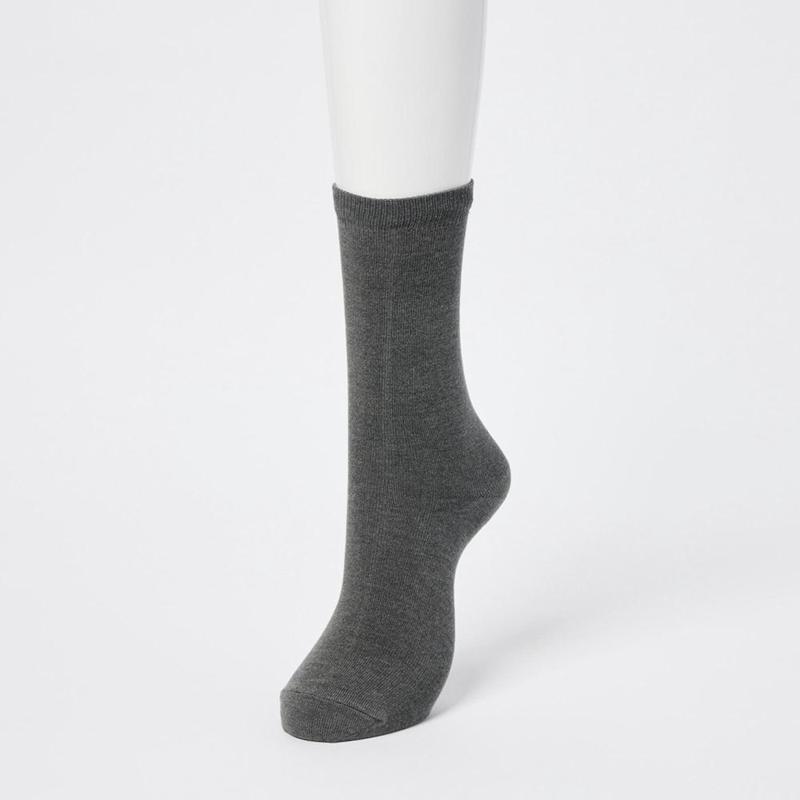 Uniqlo HEATTECH Women Socks Tights Dark Grey  US |  BELG-65237