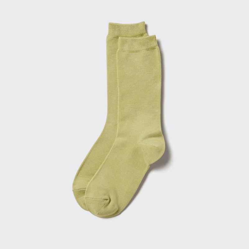 Uniqlo HEATTECH Women Socks Tights Green  US |  XKZN-42891