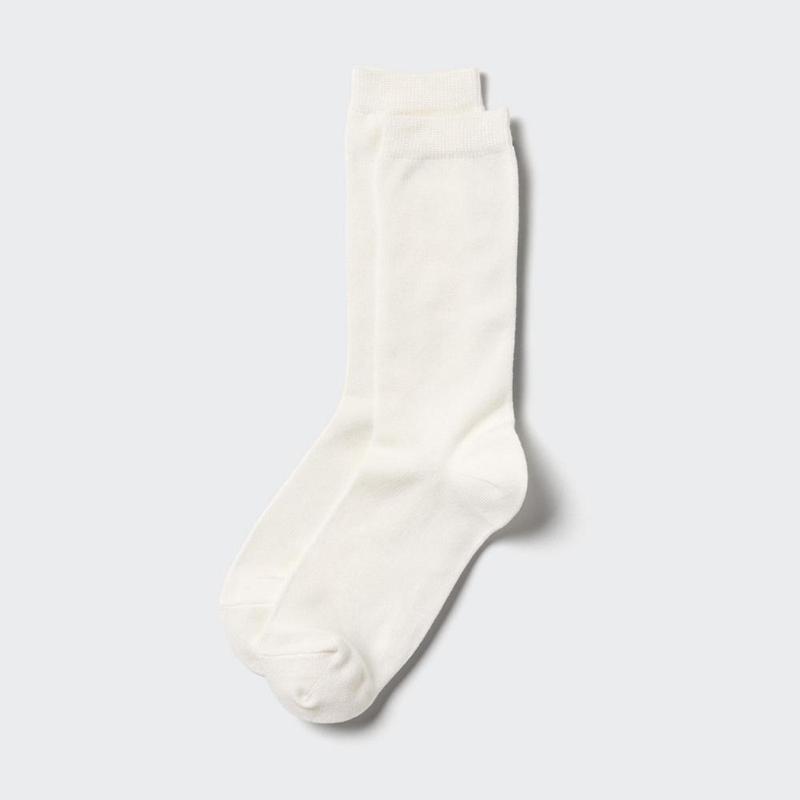 Uniqlo HEATTECH Women Socks Tights White  US |  ZPJE-15967