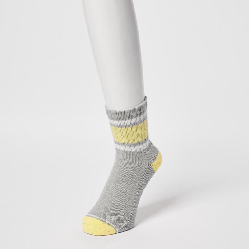 Uniqlo Half (Print) Men Socks Black  US |  LEAR-06284