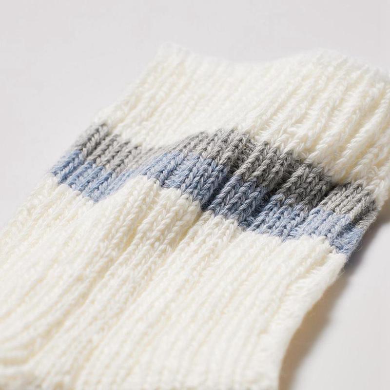 Uniqlo Half (Stripe, Slub) Men Socks Black  US |  JXVH-84729