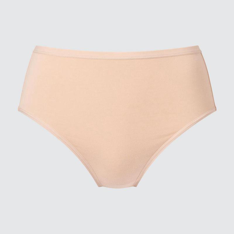 Uniqlo High Rise Women Briefs Beige  US |  FOQS-49850