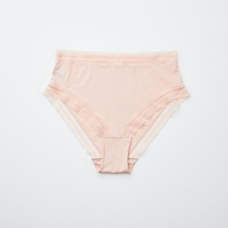 Uniqlo High Waisted Knickers Women Underwear Off White  US |  MVQN-05386