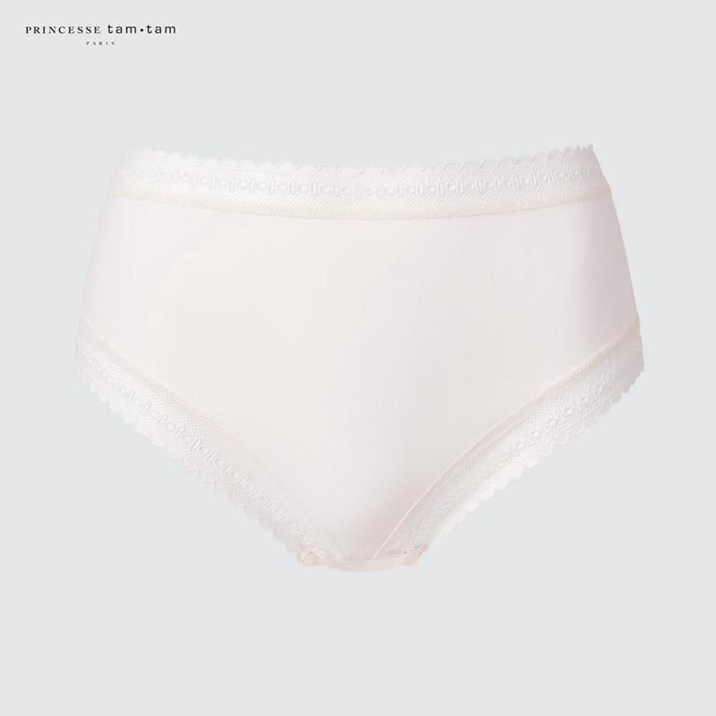 Uniqlo High Waisted Knickers Women Underwear Off White  US |  MVQN-05386