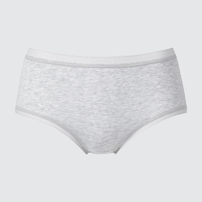 Uniqlo Hiphugger (Lace) Women Briefs Grey  US |  PNOB-02153