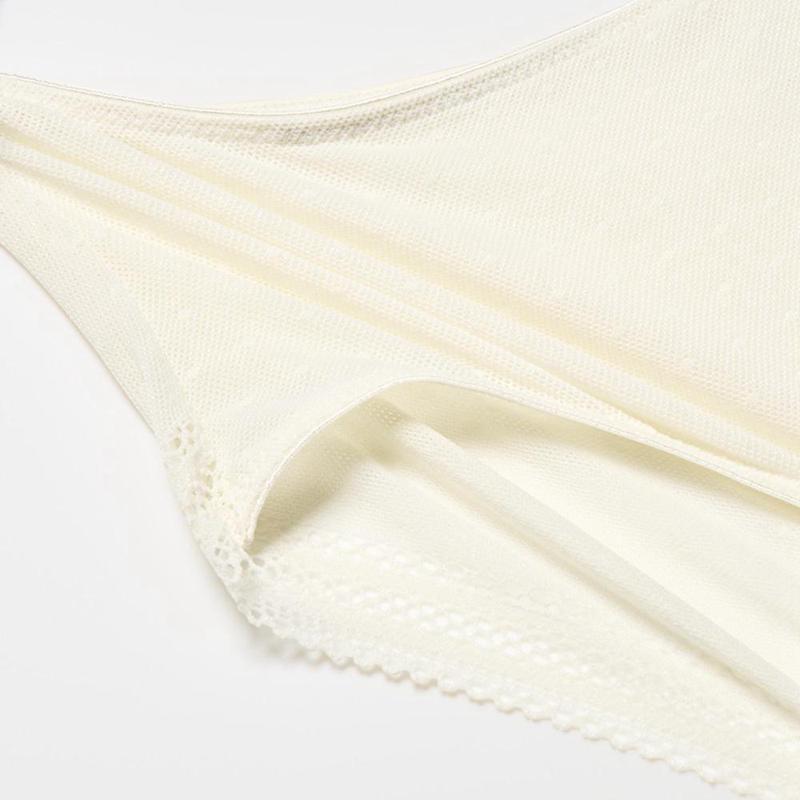 Uniqlo Hiphugger (Lace) Women Briefs Off White  US |  KHJY-41762