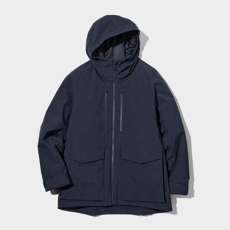 Uniqlo Hybrid Down 3D Cut Men Parka Navy  US |  AECO-63027