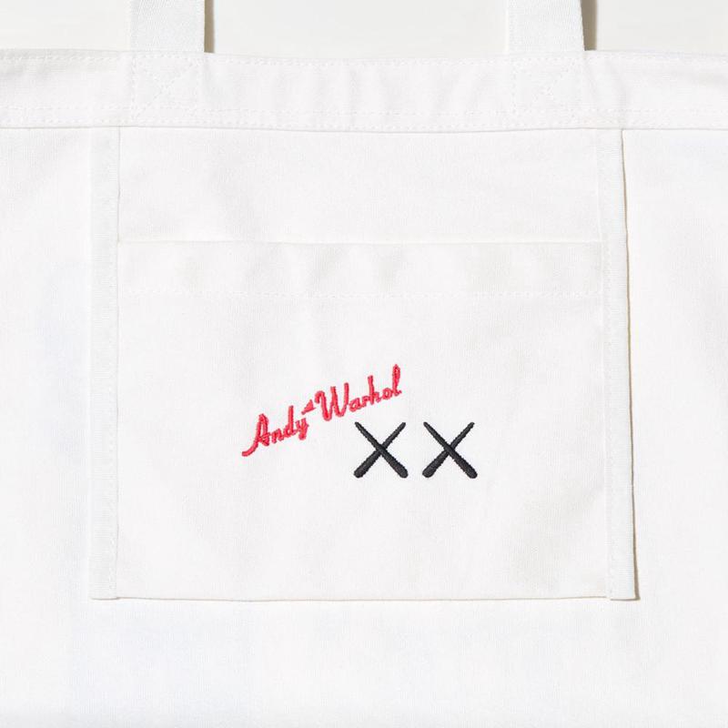 Uniqlo KAWS + Warhol UT 2-Way Tote Women Tote Bag Off White  US |  WELN-63547