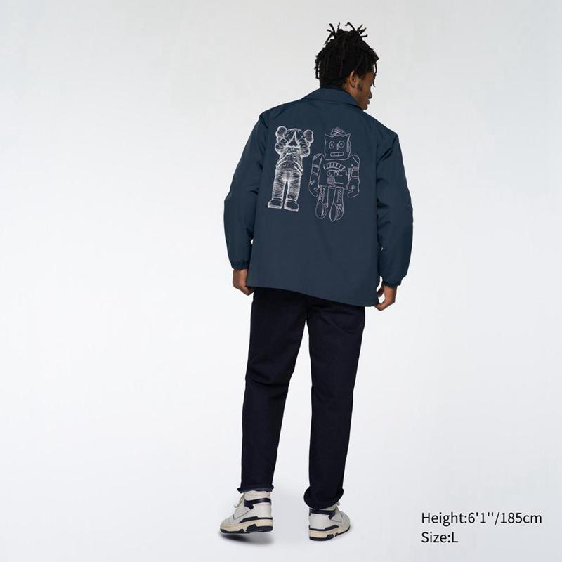 Uniqlo KAWS + Warhol UT Coach Women Jackets Navy  US |  NQUV-87256