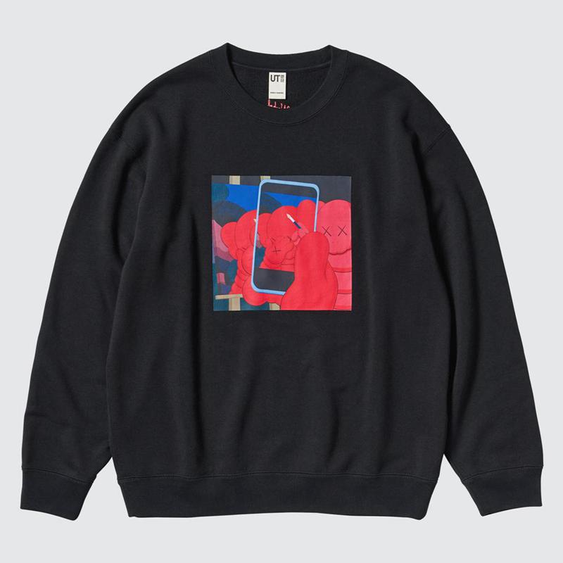 Uniqlo KAWS + Warhol UT Graphic Women Sweatshirts Black  US |  FWMS-27069