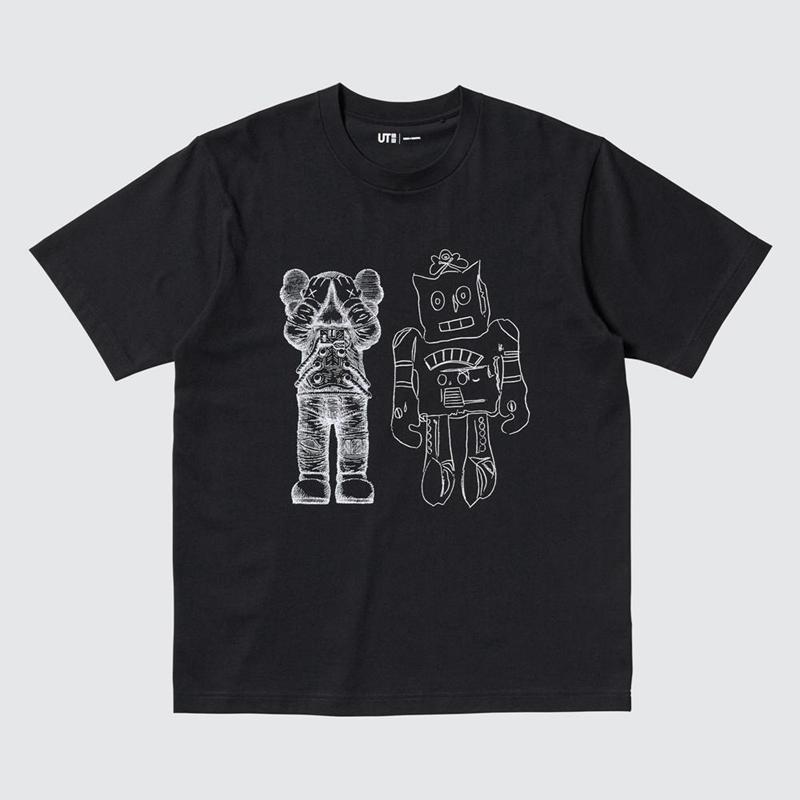 Uniqlo KAWS + Warhol UT Graphic Women T-Shirts Black  US |  JQAG-03124