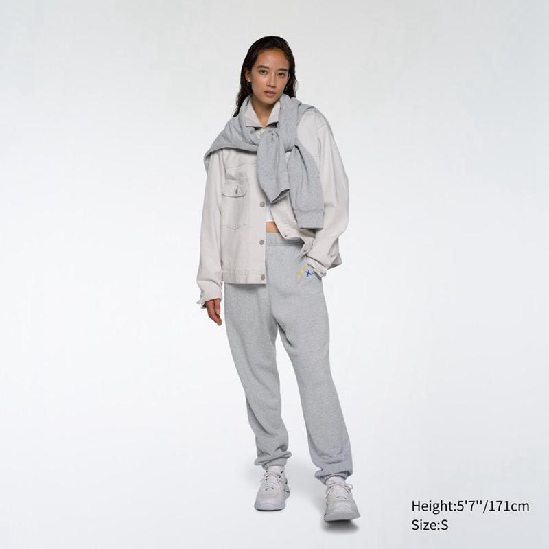 Uniqlo KAWS + Warhol UT Women Joggers Grey  US |  GEQN-82173