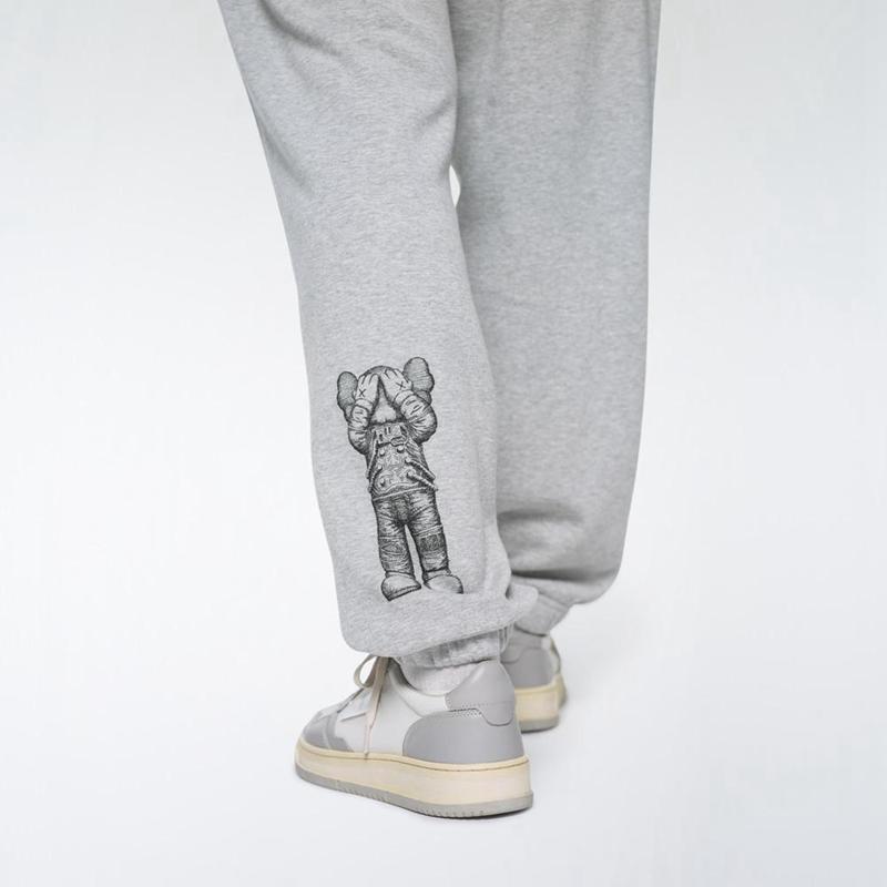 Uniqlo KAWS + Warhol UT Women Joggers Grey  US |  GEQN-82173