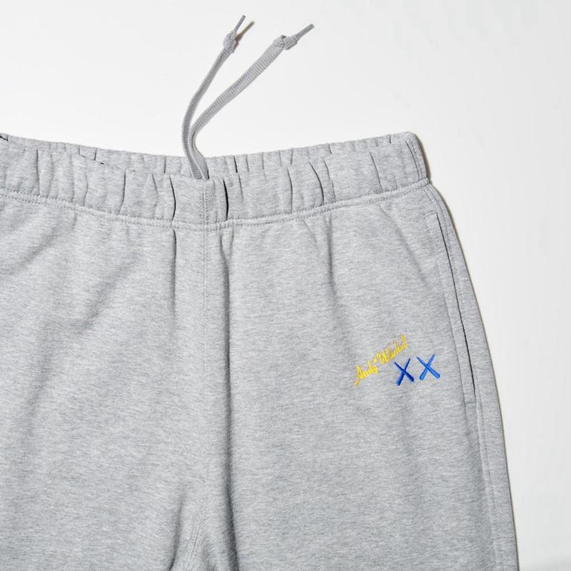 Uniqlo KAWS + Warhol UT Women Joggers Grey  US |  GEQN-82173