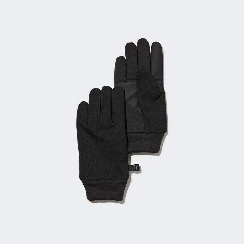 Uniqlo Kids HEATTECH Lined Touchscreen Thermal Kids\' Gloves Black  US |  XWFJ-28430