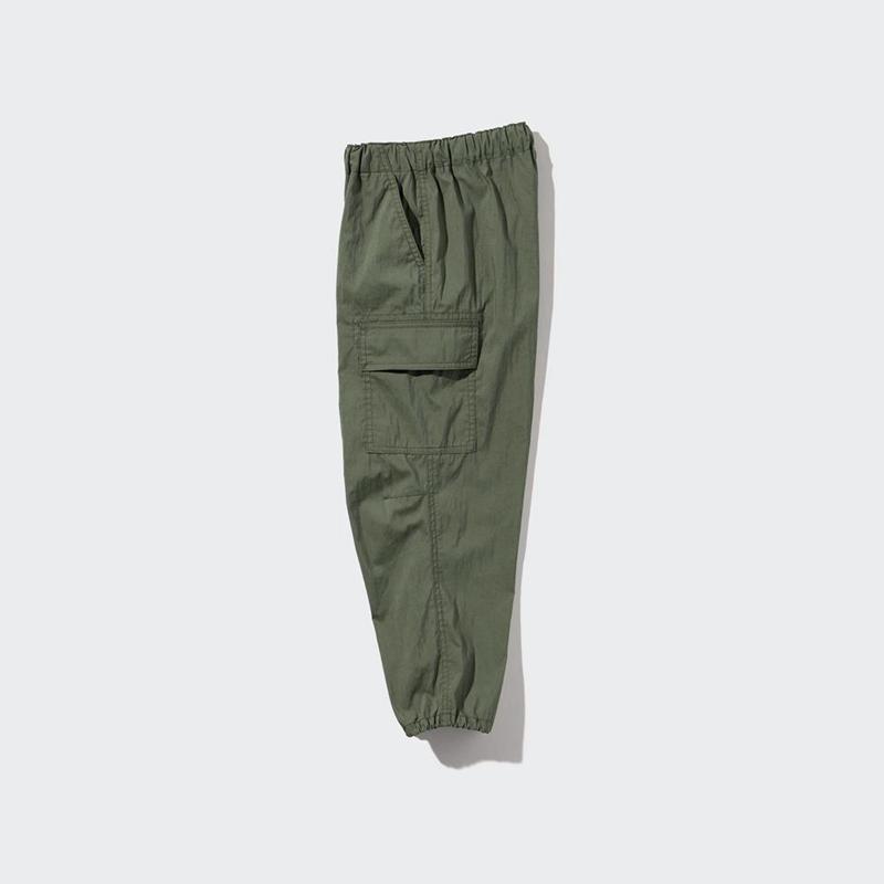 Uniqlo Kids Parachute Cargo Kids' Trousers Olive  US |  TWXR-47230