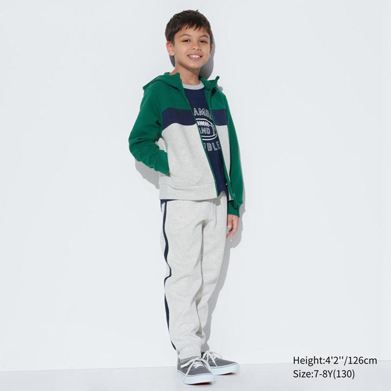 Uniqlo Kids Ultra Stretch DRY Sweat Zipped Kids' Hoodies Navy  US |  BRTI-80547