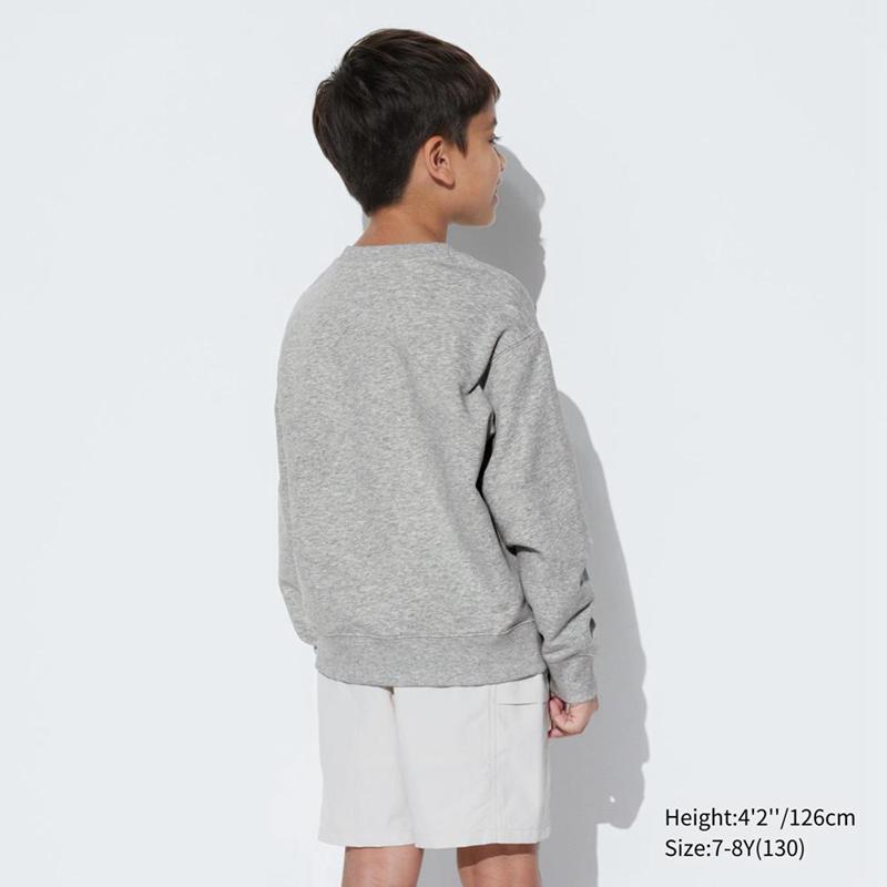 Uniqlo Kids Ultra Stretch Graphic Kids' Sweatshirts Grey  US |  NWOT-90458