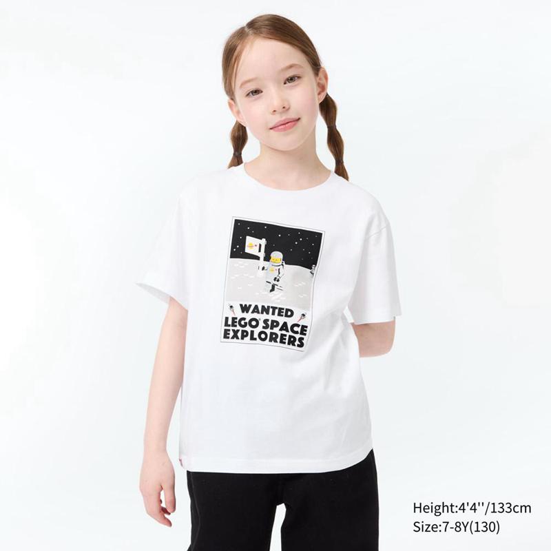 Uniqlo LEGO® Space Collection UT Graphic Kids' T-Shirt White  US |  OFMX-40916