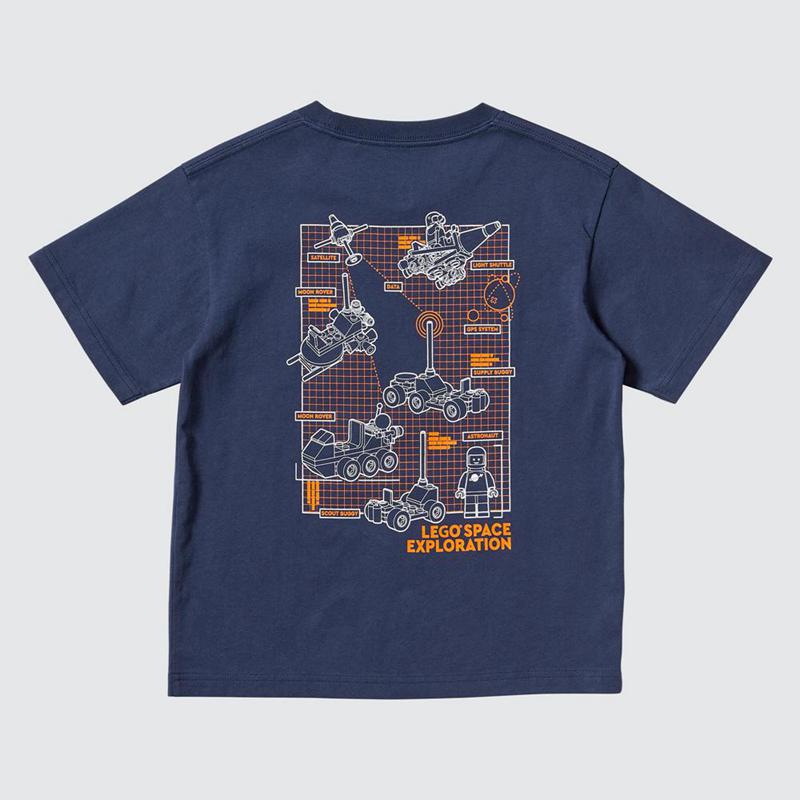 Uniqlo LEGO® Space Collection UT Graphic Kids' T-Shirt Navy  US |  OVLA-56201