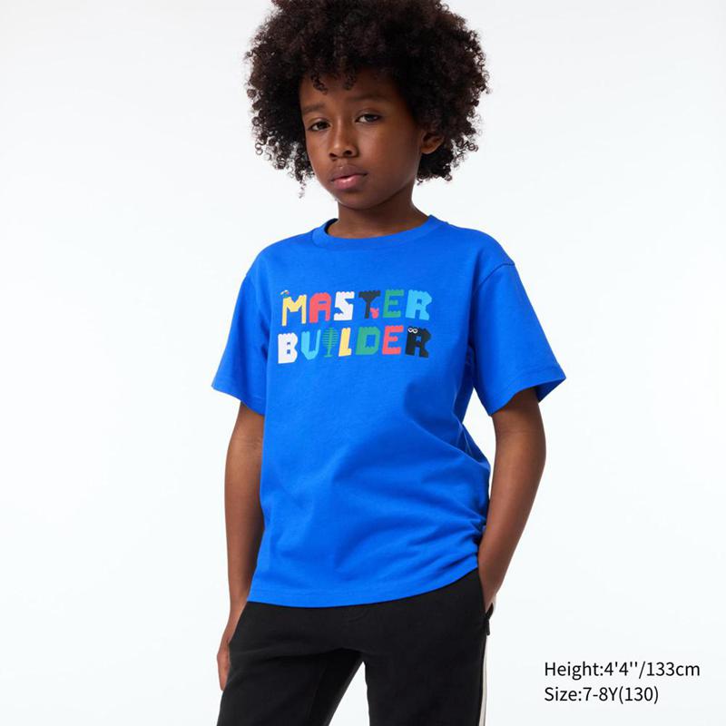 Uniqlo LEGO® UT Graphic Kids' T-Shirt Blue  US |  XKLY-06253