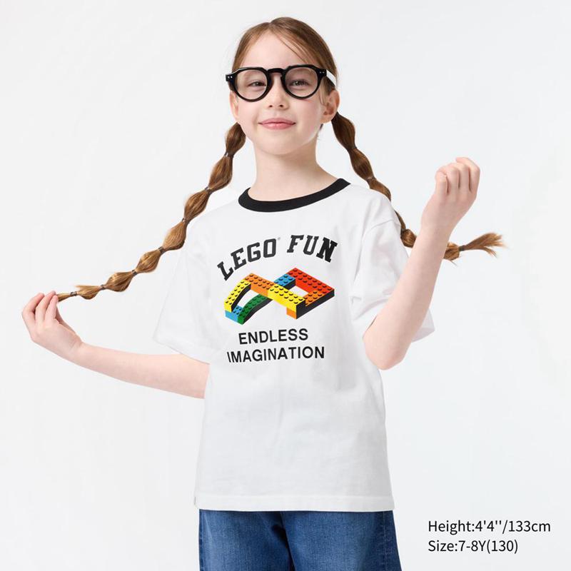 Uniqlo LEGO® UT Graphic Kids' T-Shirt White  US |  WPLX-52740