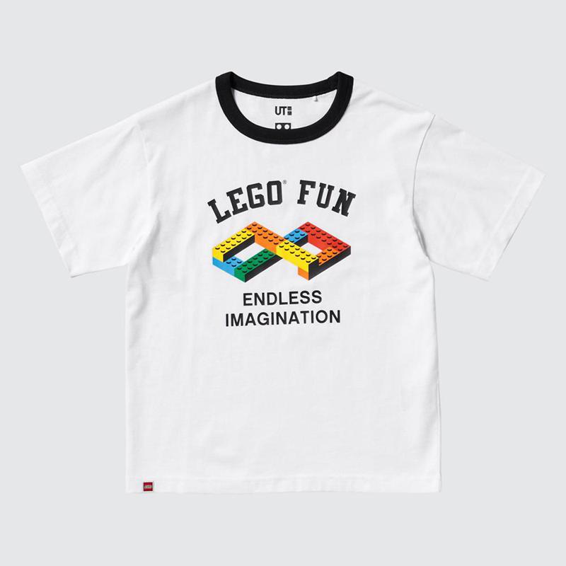 Uniqlo LEGO® UT Graphic Kids' T-Shirt White  US |  WPLX-52740