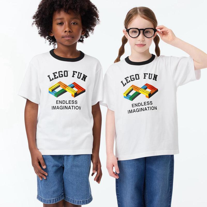 Uniqlo LEGO® UT Graphic Kids\' T-Shirt White  US |  WPLX-52740