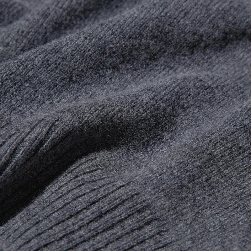 Uniqlo Lambswool Crew Neck Men Jumper Grey  US |  PNBG-20158