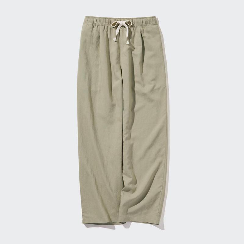 Uniqlo Linen Blend Easy Women Trousers Green  US |  FLZC-38107