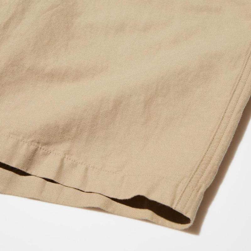 Uniqlo Linen Blend Men Shorts Beige  US |  XULC-45731