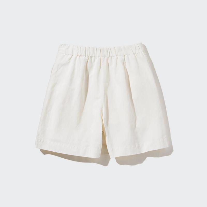 Uniqlo Linen Blend Women Skirts Off White  US |  WBHC-32760