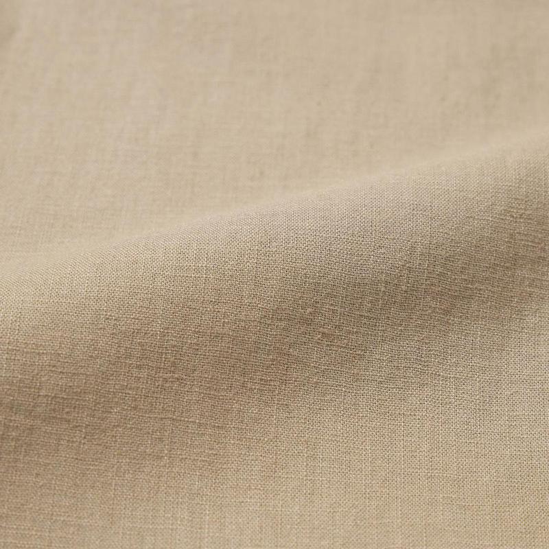 Uniqlo Linen Cotton Blend Tapered Women Trousers Beige  US |  VDEL-69240